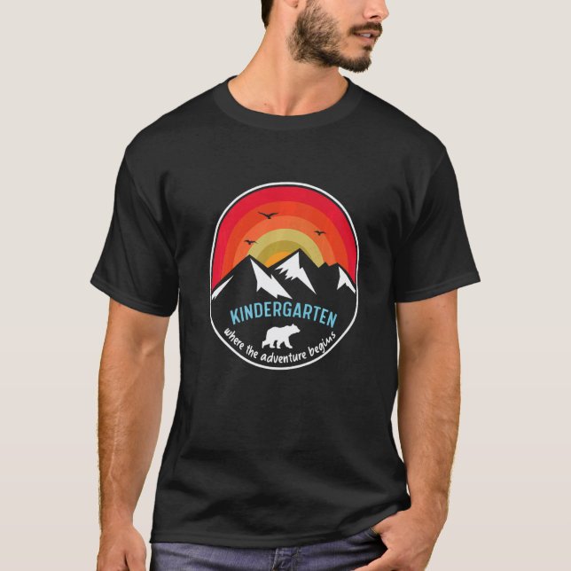 T-shirt Premier jour de maternelle, que l'aventure commenc (Devant)