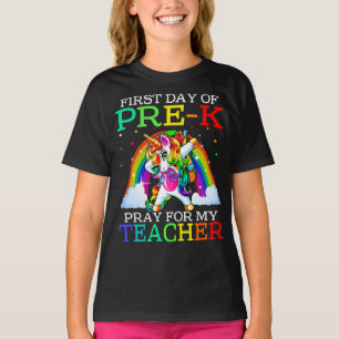 T-shirt Premier Jour De Prière Pré-K Pour Mon Enseignant