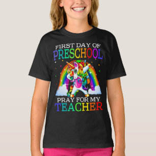 T-shirt Premier Jour De Prière Préscolaire Pour Mon Enseig