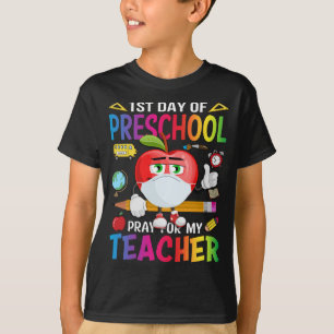 T-shirt Premier Jour De Prière Préscolaire Pour Mon Enseig