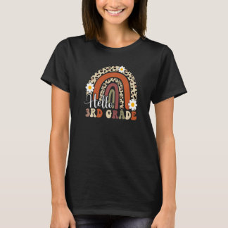 T-shirt Premier Jour D'école Bonjour Professeur De 3e Anné