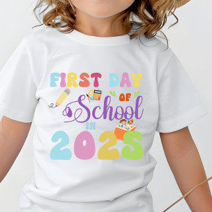 T-shirt Premier jour d'école en 2025 Retour à l'école
