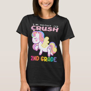 T-shirt Premier Jour D'École Je Suis Prêt À Écraser 2E Ann