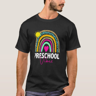 T-shirt Premier Jour D'école Maternelle Vibes Équipe Arc-e