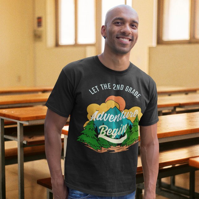 T-shirt Premier Jour D'école Professeur De 2e Année Appréc (Front)