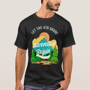 T-shirt Premier Jour D'école Professeur De 4e Année Remerc