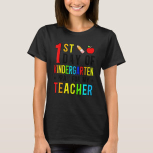 T-shirt Premier Jour D'Enfance Priez Pour Mon Professeur D