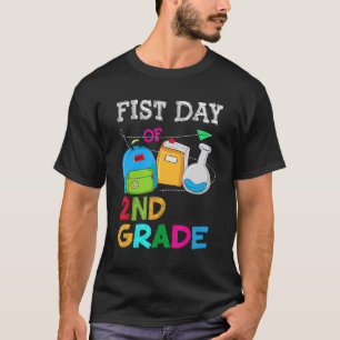 T-shirt Premier Jour D'Enseignant De 2E Année Retour À L'É