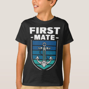 T-shirt Premier lieutenant bateau mer navire yacht