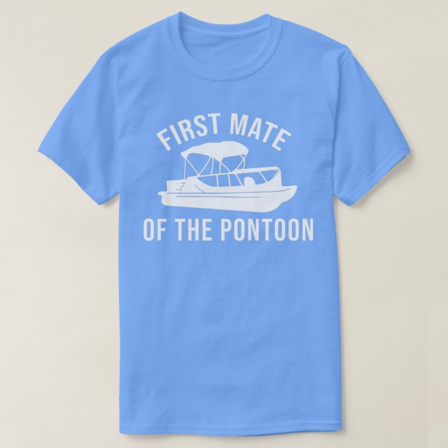 T-shirt Premier Mate Du Don De Bateau Pontoon Lover Bateau (Design devant)
