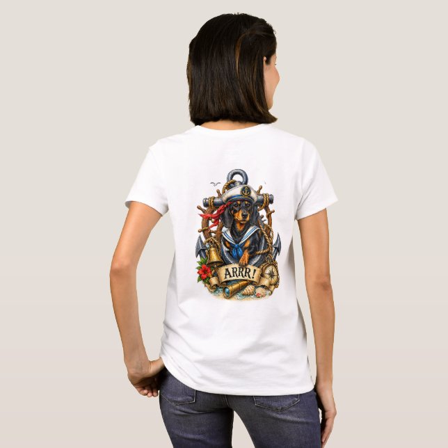 T-shirt Premier Matelot Dachshund (Dos entier)