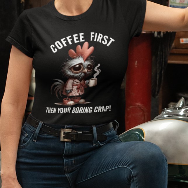 T-shirt Premier mème de café (Créateur téléchargé)
