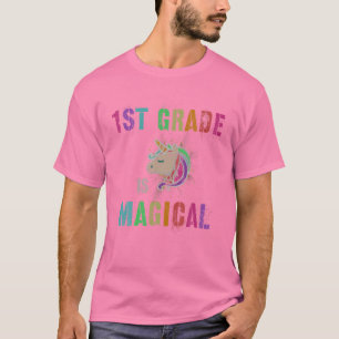 T-shirt PREMIER NIVEAU ENSEIGNANT 1E ANNÉE EST MAGIQUE Je