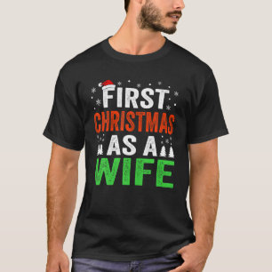 T-shirt Premier Noël Comme Femme 1EChristmas Married Co