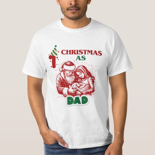 T-shirt premier noël comme papa (Devant)