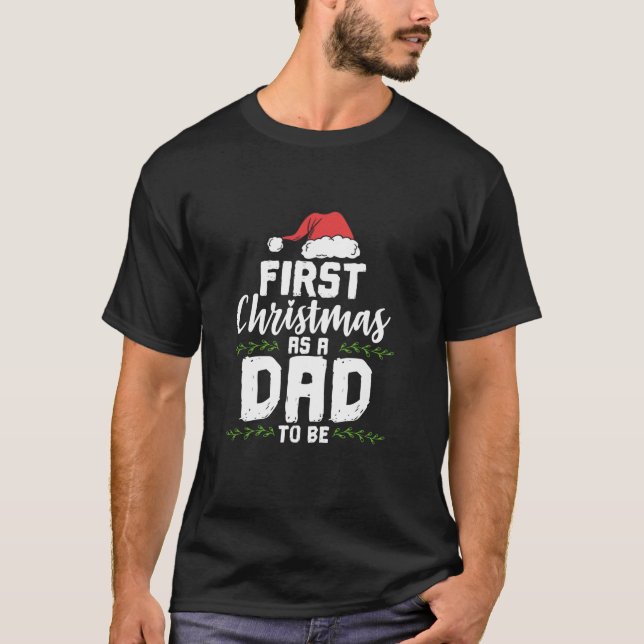 T-shirt Premier Noël Comme Papa Pour Être Futur Père Xma (Devant)