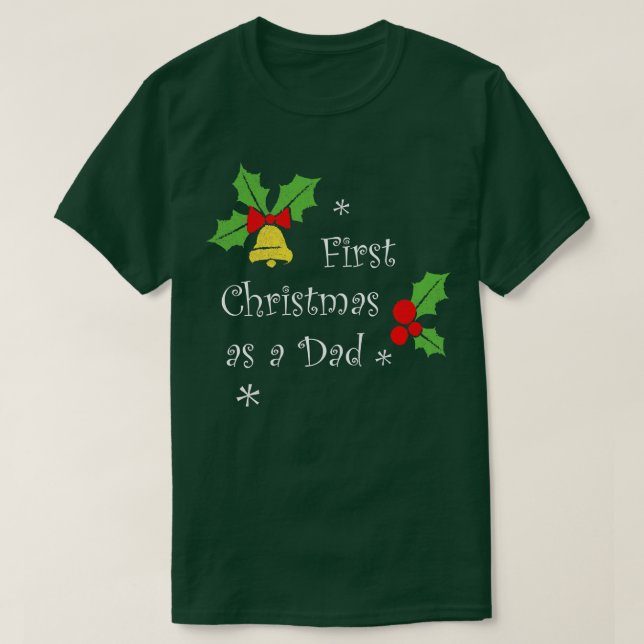 T-shirt Premier Noël comme père Fête de famille Noël T (Design devant)