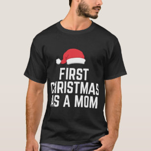 T-shirt Premier Noël Comme une maman mignonne Futur Mère N