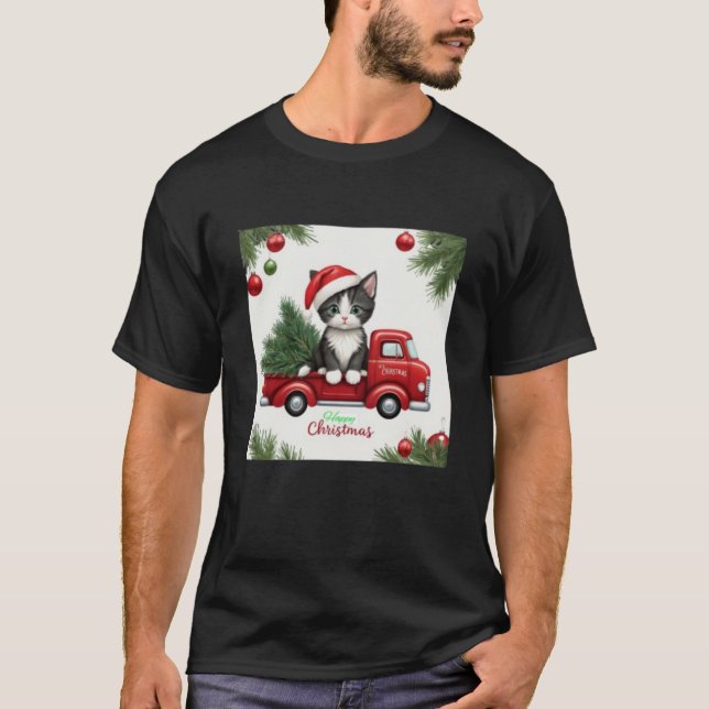T-shirt Premier Noël des chatons (Devant)