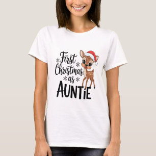 T-shirt Premier Noël en Chemise Tante   Festif