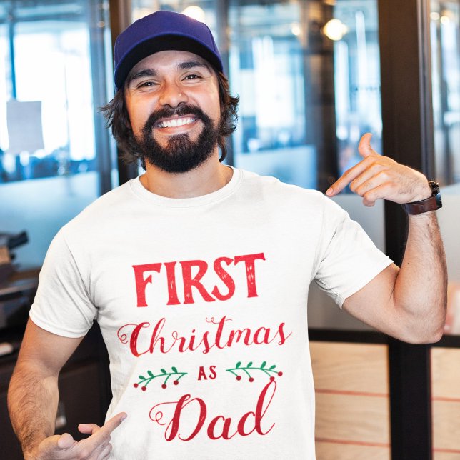 T-shirt Premier Noël en famille papa correspondant au text (Créateur téléchargé)
