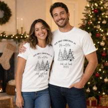 Premier Noël personnalisé M. et Mme assortis
