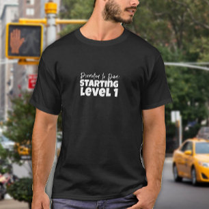 T-shirt Premier papa jour lettre blanche humour