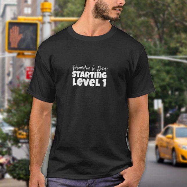 T-shirt Premier papa jour lettre blanche humour (Créateur téléchargé)