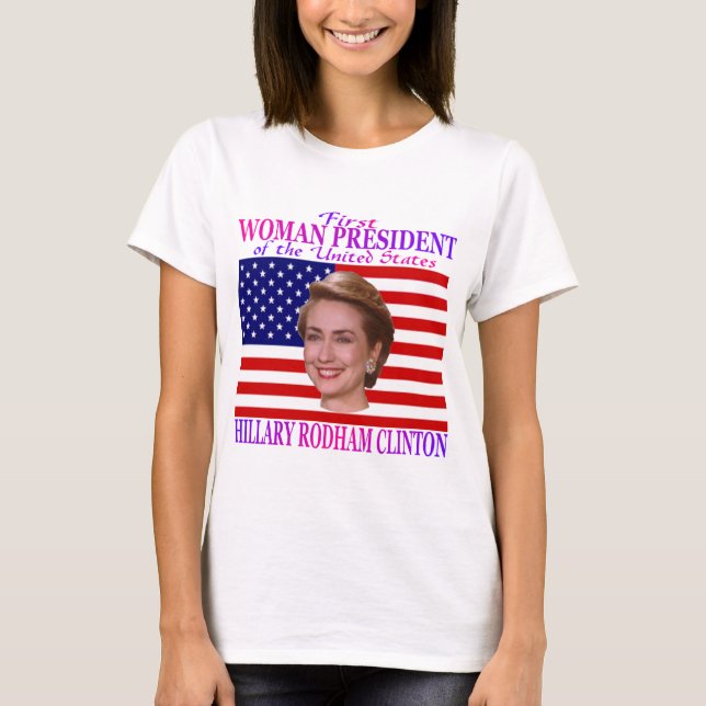 T-shirt Premier président de femme (Devant)
