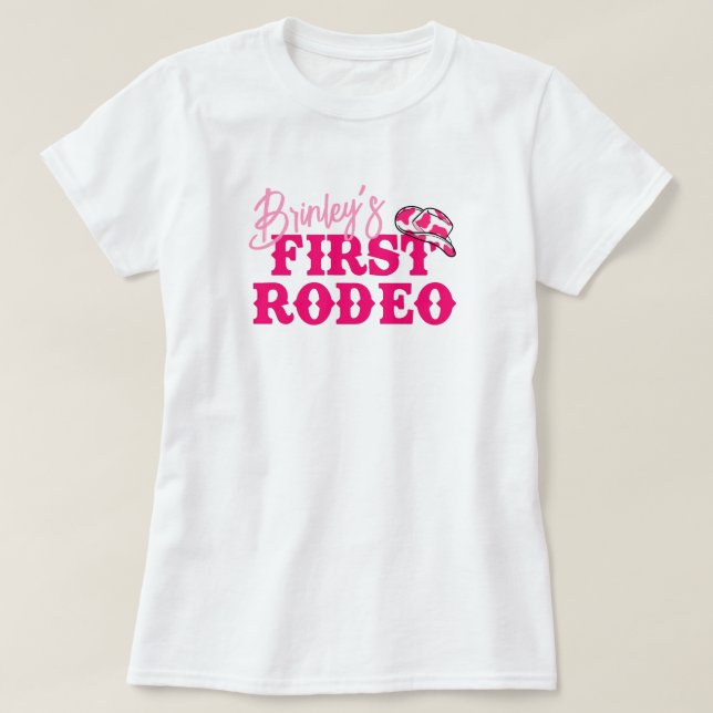 T-shirt Premier rodéo de la cowgirl Disco (Design devant)