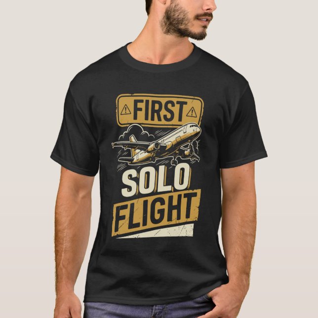 T-shirt Premier vol solo (Devant)