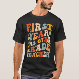 T-shirt Première Année Comme Enseignant De 6E Année Retour