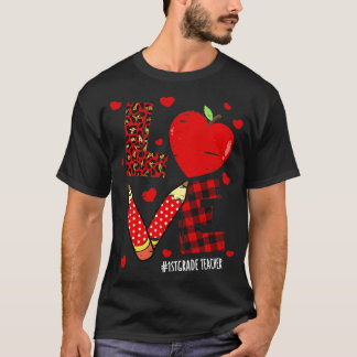 T-shirt Première année Enseignant Vie Saint-Valentin Leopa