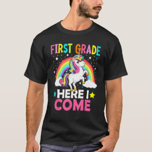 T-shirt Première Année Ici Je Reviens Unicorn Retour À L'É