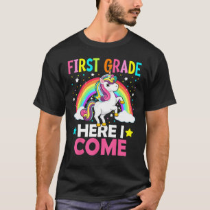 T-shirt Première Année Ici Je Reviens Unicorn Retour À L'É