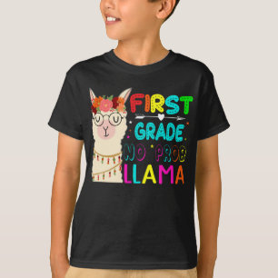 T-shirt Première Année No Prob Llama Retour À L'École 1Ème