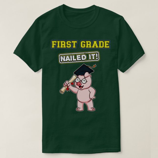 T-shirt Première Année Nuit Il Primaire Élémentaire École  (Design devant)