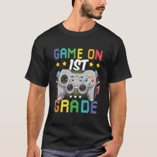 T-shirt Première Année Retour À L'École Vidéo Jeu De Joueu