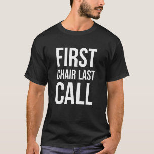 T-shirt Première chaise Dernière appel Citation de ski - S