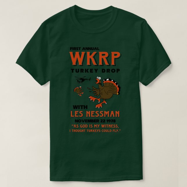 T-shirt Première chute annuelle WKRP Turquie (Design devant)