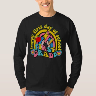 T-shirt Première Classe Cute Arc-En-Ciel Retro Retour À L'