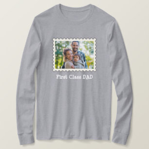 T-shirt PREMIÈRE CLASSE DAD Best Papa photo horizontale pe