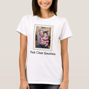 T-shirt PREMIÈRE CLASSE GRANDMA Meilleure grand-mère Jamai
