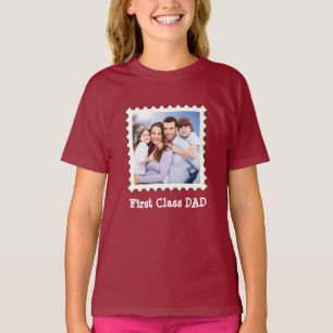 T-shirt PREMIÈRE CLASSE PAPA Meilleur papa Jamais photo ca