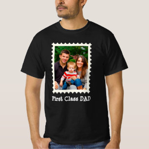 T-shirt PREMIÈRE CLASSE PAPA Meilleur papa Jamais photo pe