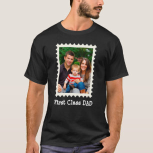 T-shirt PREMIÈRE CLASSE PAPA Meilleur papa Jamais photo pe