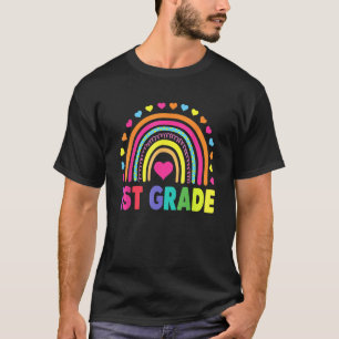 T-shirt Première Classe Rainbow Girls Boys Teacher Team 1s