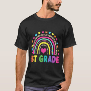 T-shirt Première Classe Rainbow Girls Boys Teacher Team 1s