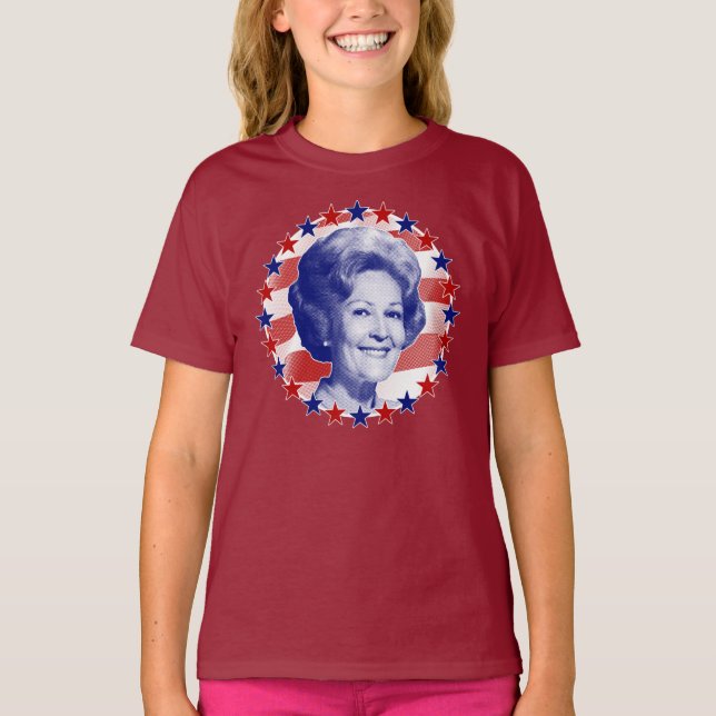 T-shirt Première dame Pat Nixon Étoiles et rayures (Devant)