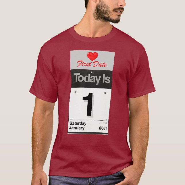 T-shirt Première date (Devant)